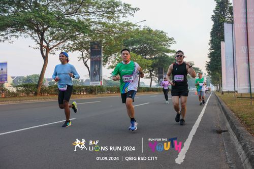 Race photo from BAF LIONS RUN 2024