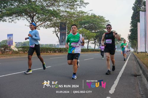 Race photo from BAF LIONS RUN 2024