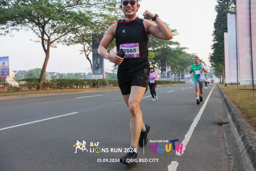 Race photo from BAF LIONS RUN 2024