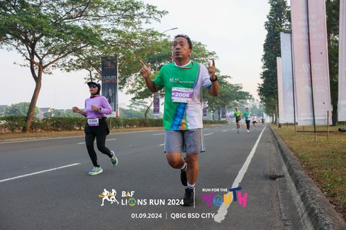Race photo from BAF LIONS RUN 2024