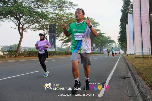 Race photo from BAF LIONS RUN 2024