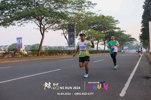 Race photo from BAF LIONS RUN 2024