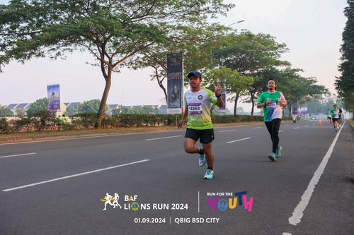 Race photo from BAF LIONS RUN 2024