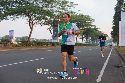 Race photo from BAF LIONS RUN 2024