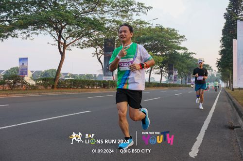 Race photo from BAF LIONS RUN 2024