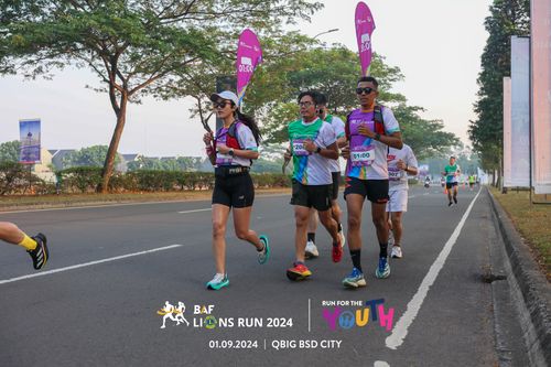 Race photo from BAF LIONS RUN 2024