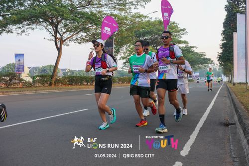 Race photo from BAF LIONS RUN 2024