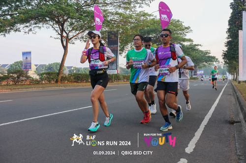 Race photo from BAF LIONS RUN 2024