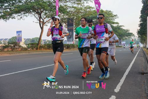 Race photo from BAF LIONS RUN 2024