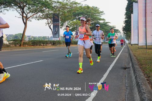 Race photo from BAF LIONS RUN 2024