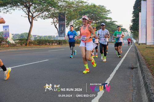 Race photo from BAF LIONS RUN 2024