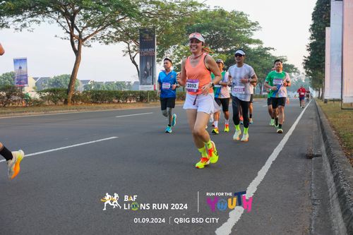 Race photo from BAF LIONS RUN 2024