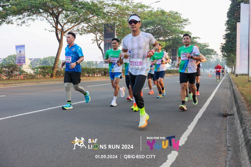 Race photo from BAF LIONS RUN 2024