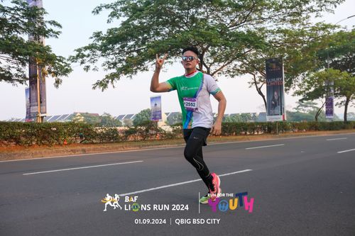 Race photo from BAF LIONS RUN 2024