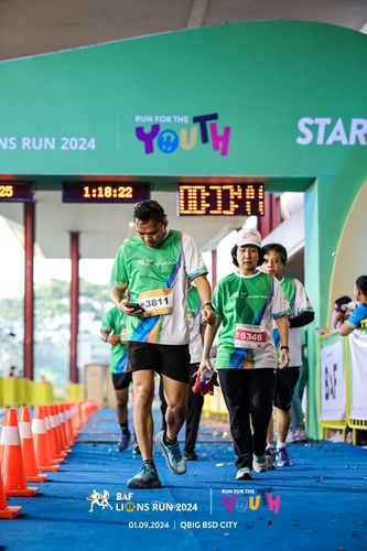 Race photo from BAF LIONS RUN 2024