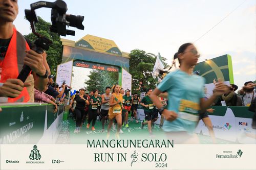 Race photo from Mangkunegaran Run 2024