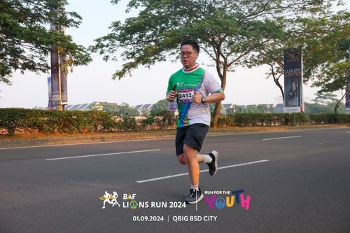 Race photo from BAF LIONS RUN 2024
