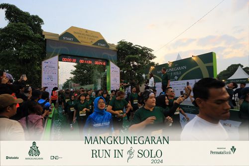 Race photo from Mangkunegaran Run 2024