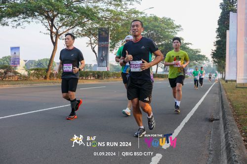 Race photo from BAF LIONS RUN 2024