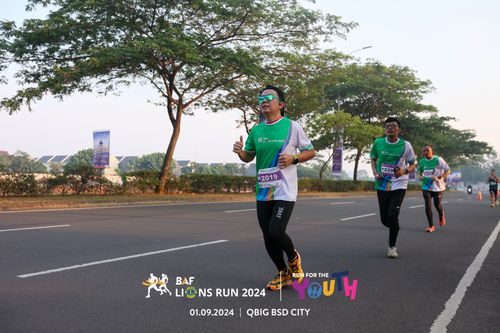 Race photo from BAF LIONS RUN 2024