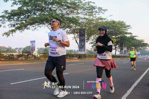 Race photo from BAF LIONS RUN 2024