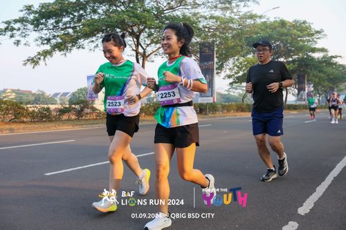 Race photo from BAF LIONS RUN 2024