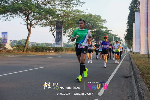 Race photo from BAF LIONS RUN 2024