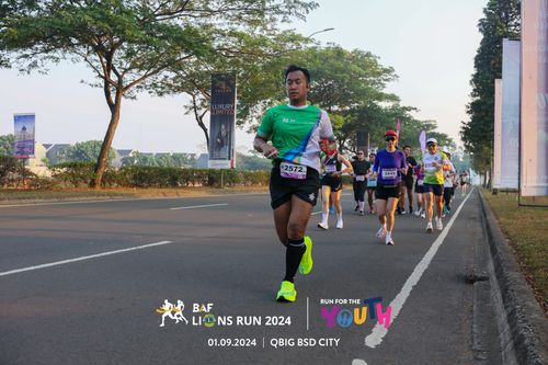 Race photo from BAF LIONS RUN 2024