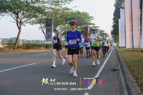 Race photo from BAF LIONS RUN 2024
