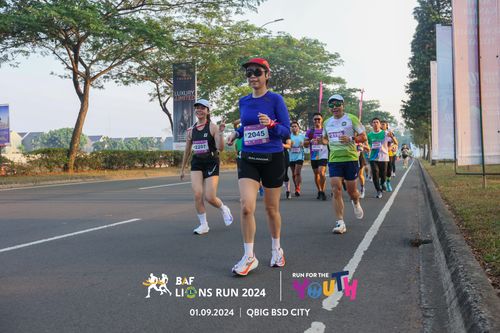 Race photo from BAF LIONS RUN 2024