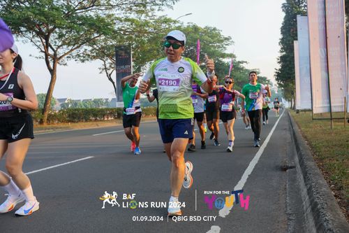 Race photo from BAF LIONS RUN 2024