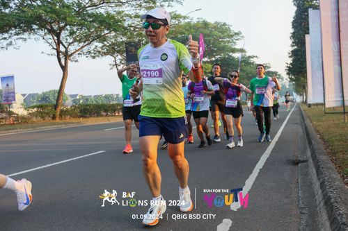 Race photo from BAF LIONS RUN 2024