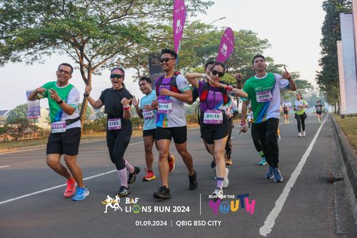Race photo from BAF LIONS RUN 2024