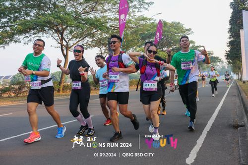 Race photo from BAF LIONS RUN 2024