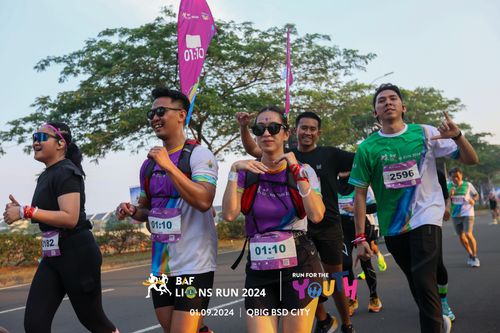 Race photo from BAF LIONS RUN 2024