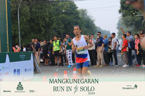 Race photo from Mangkunegaran Run 2024