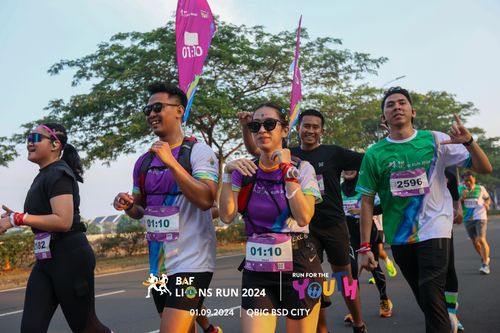 Race photo from BAF LIONS RUN 2024