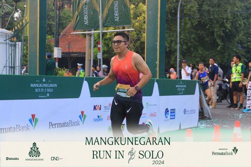Race photo from Mangkunegaran Run 2024