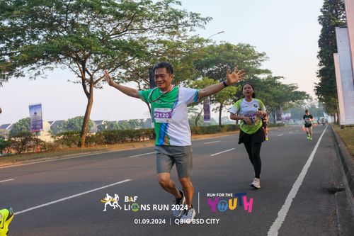Race photo from BAF LIONS RUN 2024