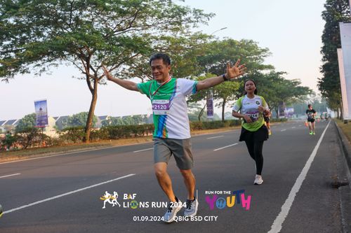 Race photo from BAF LIONS RUN 2024