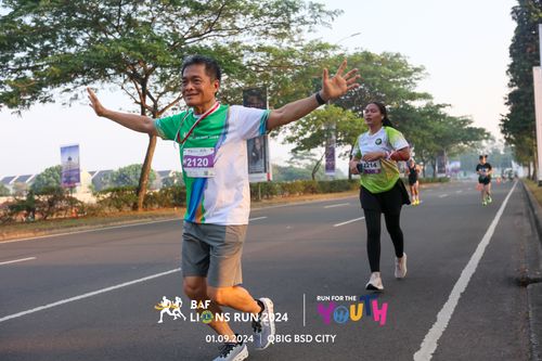 Race photo from BAF LIONS RUN 2024