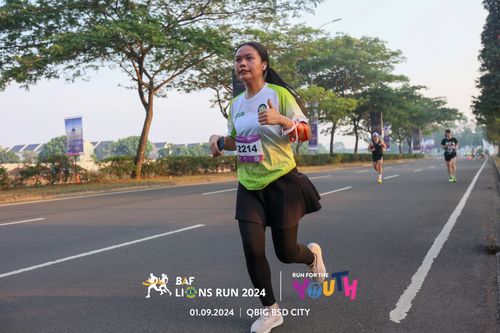 Race photo from BAF LIONS RUN 2024