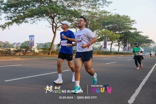 Race photo from BAF LIONS RUN 2024