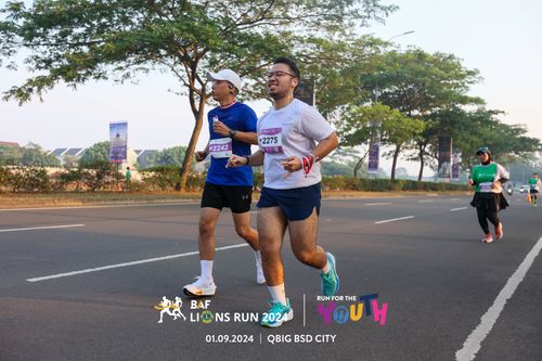 Race photo from BAF LIONS RUN 2024
