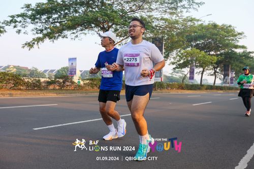 Race photo from BAF LIONS RUN 2024