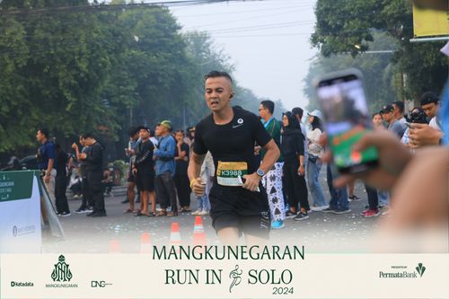Race photo from Mangkunegaran Run 2024