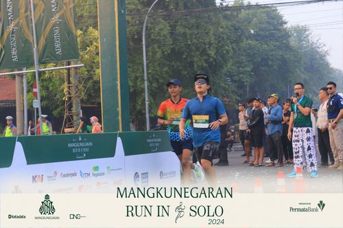 Race photo from Mangkunegaran Run 2024