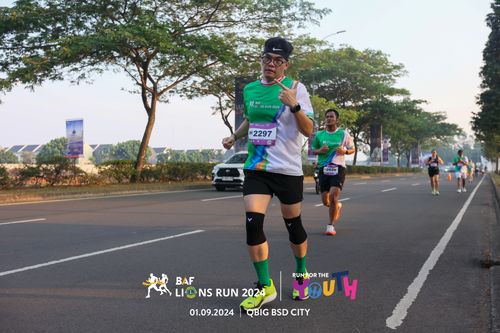 Race photo from BAF LIONS RUN 2024