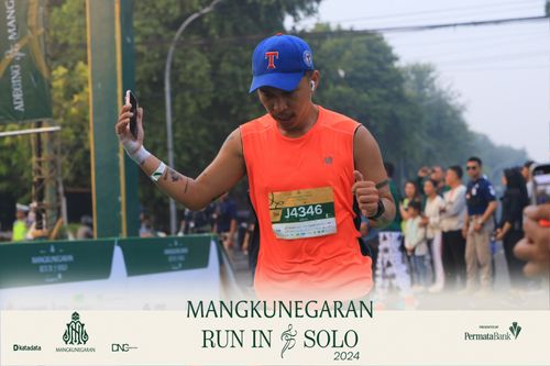 Race photo from Mangkunegaran Run 2024