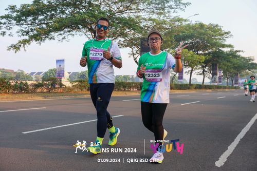 Race photo from BAF LIONS RUN 2024